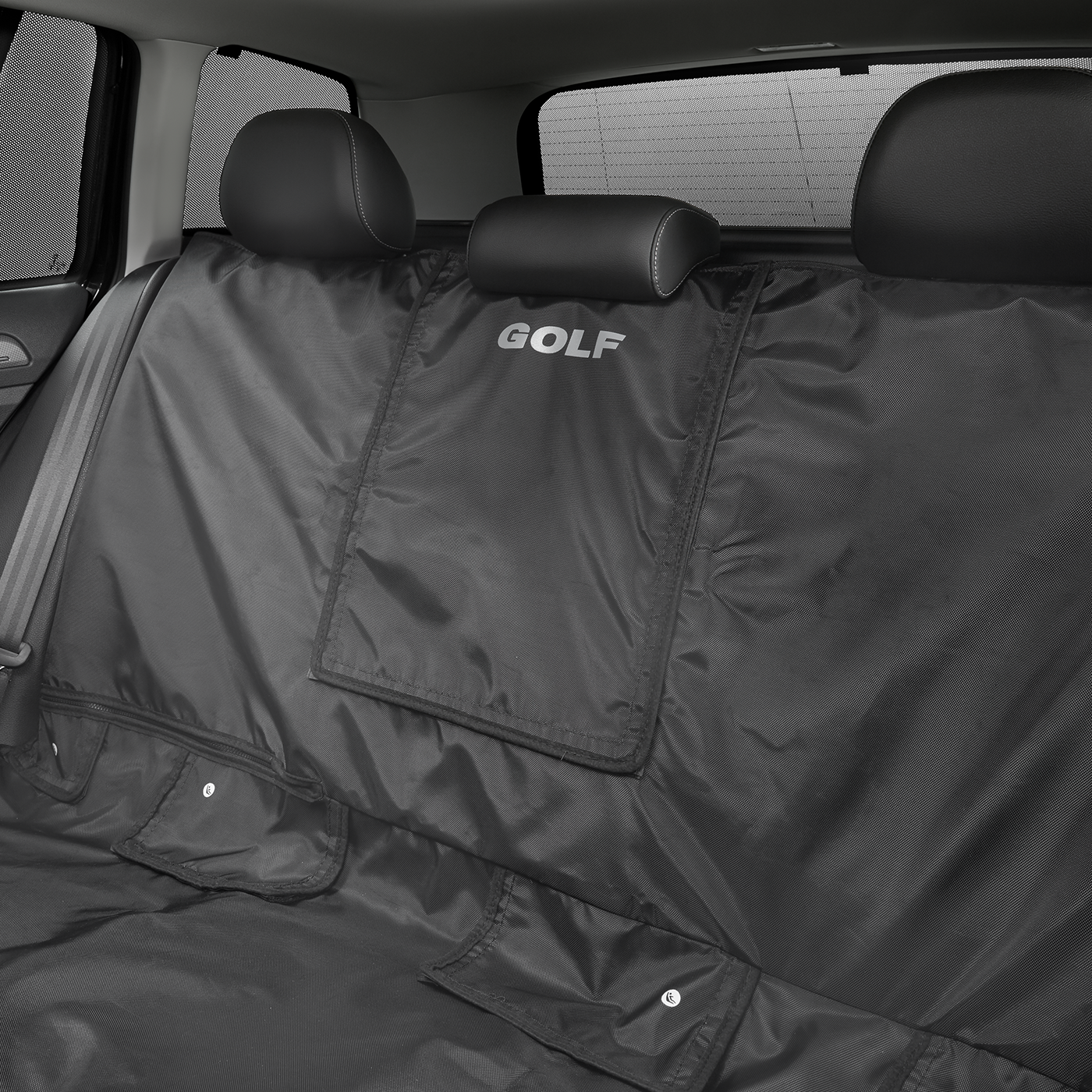 Volkswagen Rear Seat Cover With Golf Logo Vw Service And Parts - Genuine Vw Golf Mk7 Rear Seat Covers
